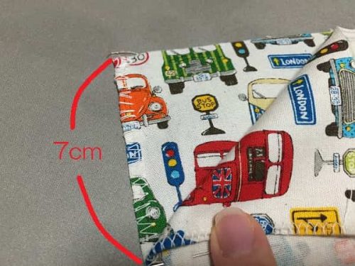 ７cm開けておく図