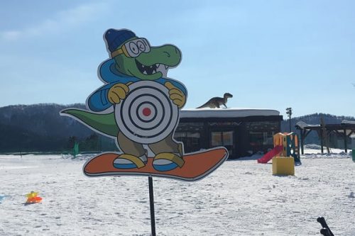 スキージャム勝山ビキッズパーク雪当て用の的