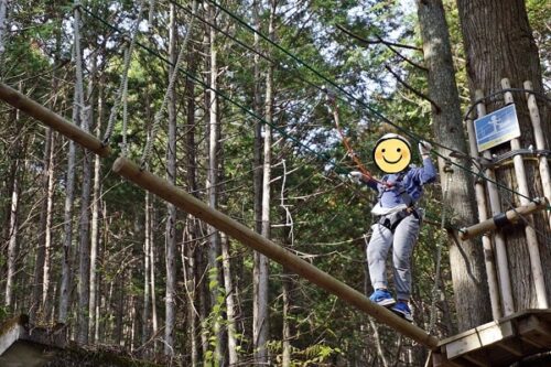 チャレンジコースに挑戦している子供