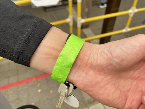 ニジゲンノモリのアスレチック体験リストバンド