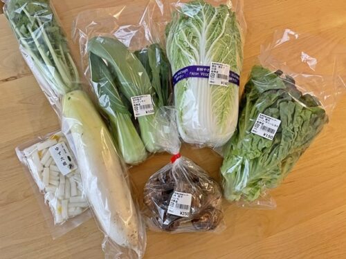 道の駅能勢くりの郷で購入した野菜