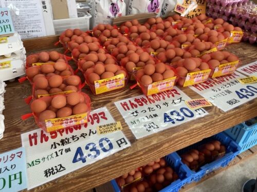 百笑館で販売している卵