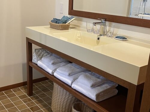 ザ・ムーンビーチミュージアムリゾートの洗面