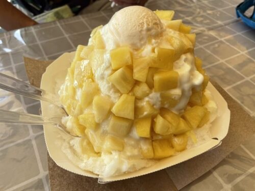 琉冰のパイナップルかき氷